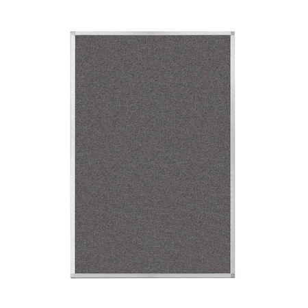 Versare Hush Panel Configurable Cubicle Partition 6' x 4' Charcoal Gray Fabric 1850647